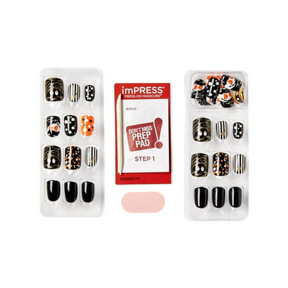 imPRESS Halloween Press-on Manicure, ‘Bone appetit’, 30 Count