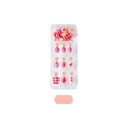 KISS imPRESS Holiday Press on Nails, Oh So Cute, Pink, Kids Squoval, 20 Count