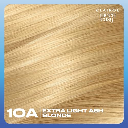 Clairol Nice'n Easy Permanent Hair Dye, 10A Extra Light Ash Blonde Hair Color, Pack of 1 - Packaging May Vary