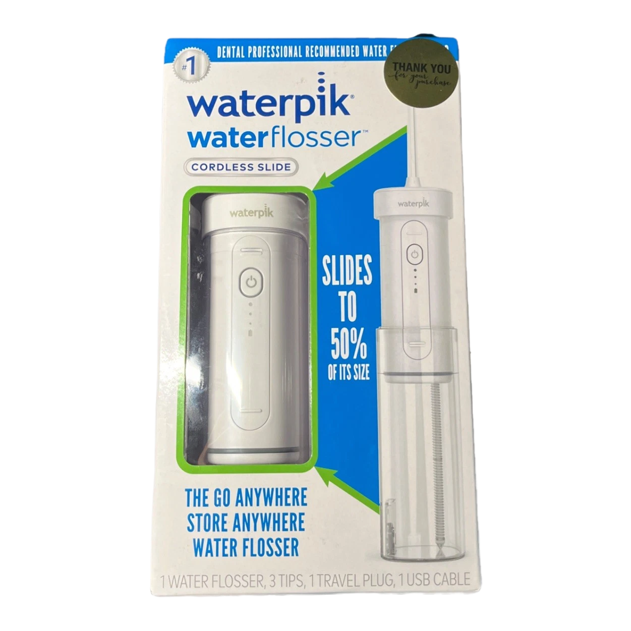 Waterpik Modern White Cordless Slide Water Flosser 1 ea