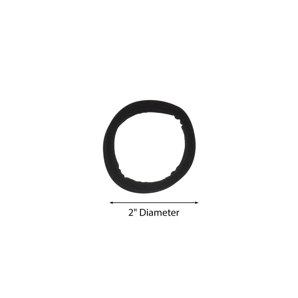 10 Scunci No Damage Thick Hair All Day Strong Hold Hosiery Ponytailers, Black