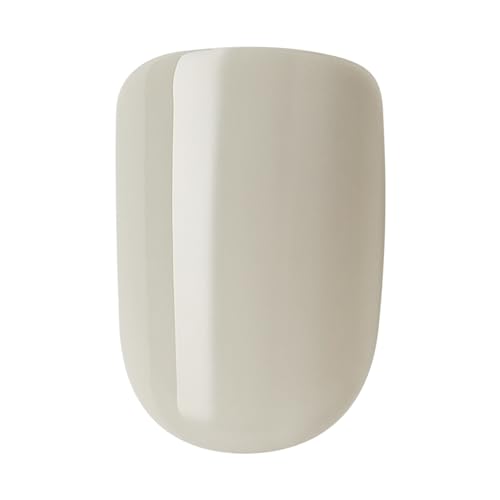 KISS imPRESS Color No Glue Mani 30 Pcs Press On Nails, Light Blue, Short Size, Oval Shape, Simple Peel & Press Easy Apply, Hassel-Free Removal, Essential Tools Included