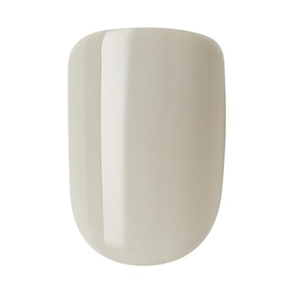 KISS imPRESS Color No Glue Mani 30 Pcs Press On Nails, Light Blue, Short Size, Oval Shape, Simple Peel & Press Easy Apply, Hassel-Free Removal, Essential Tools Included