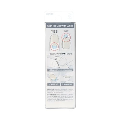 KISS imPRESS Color No Glue Mani 30 Pcs Press On Nails, Light Blue, Short Size, Oval Shape, Simple Peel & Press Easy Apply, Hassel-Free Removal, Essential Tools Included