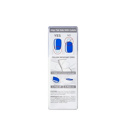 KISS imPRESS Color Press-On Nails, 'Deep Ocean', 30 Count