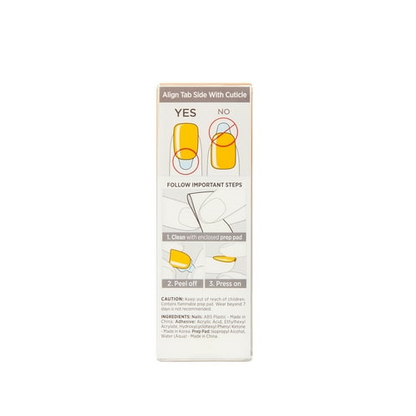 KISS imPRESS Color Press-On Nails, 'Cheerful Heart', 30 Count