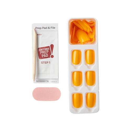 KISS imPRESS Color Press-On Nails, 'Cheerful Heart', 30 Count