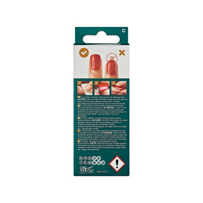 imPRESS Holiday Press-On Nails, Truth or Dear, Red, Medium Length, Coffin Shape, 30 Ct.