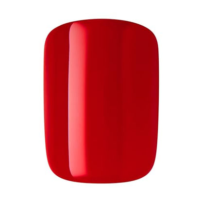 imPRESS imPRESS Design Press-On Nails, Adorabell, Red, Short Size, Squoval Shape, 30 Nails, Prep Pad, Instructions Sheet, 1 Manicure Stick, 1 Mini File