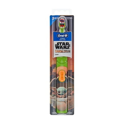 Oral-B Kid's Battery Toothbrush Featuring Lucas Film's Mandalorian, for Children 3+