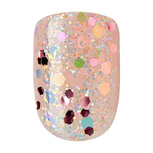 imPRESS Holiday Press-On Nails, Snowy Village, Neutral, Short, Square Shape, 30 Ct.