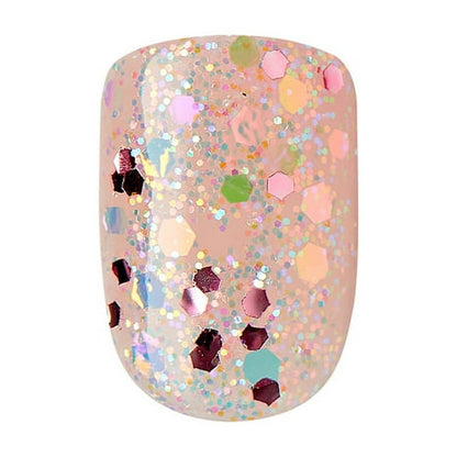imPRESS Holiday Press-On Nails, Snowy Village, Neutral, Short, Square Shape, 30 Ct.