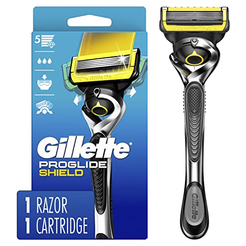 Gillette ProGlide Shield Razor for Men, Handle + 1 Blade Refill