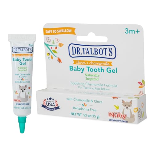 Dr. Talbot's Baby Tooth Gel for Sore Gums, Naturally Inspired, .53 Oz, Benzocaine Free, Belladonna Free