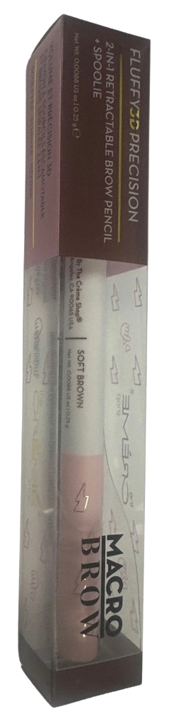 THE CREME SHOP Fluffy 3d Precision Macro Brow Pencil, Soft Brown