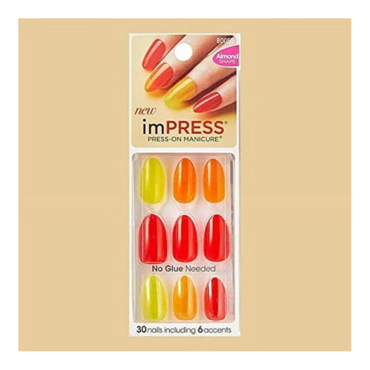 Kiss Impress Press-on Manicure One-Step Gel Nails - Ten Different Looks (Pack of 1)