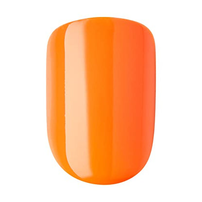 KISS imPRESS Color Press-On Nails Polish-Free Manicure Set, ‘Sweet Mango’, 30 Chip-Proof, Smudge-Proof Fake Nails