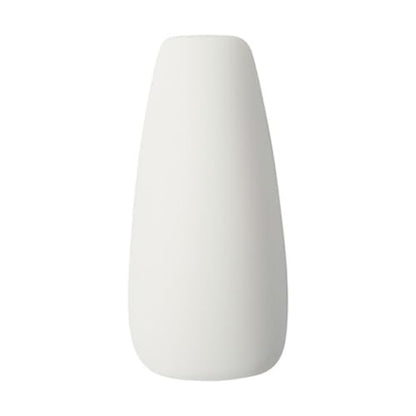 KISS Gel Fantasy, Press On Nails, Nail glue included, 'True Color', White, Long Size, Coffin Shape, Includes 28 Nails, 2g glue, 1 Manicure Stick, 1 Mini File