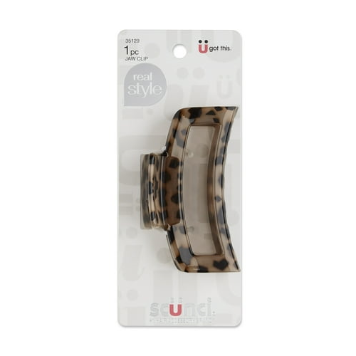 Scunci Open Center Claw Clip, Tortoise Shell