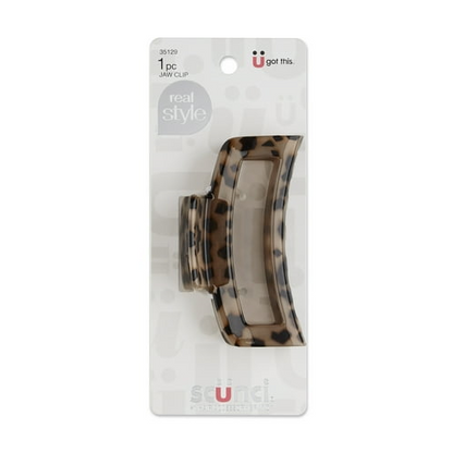 Scunci Open Center Claw Clip, Tortoise Shell