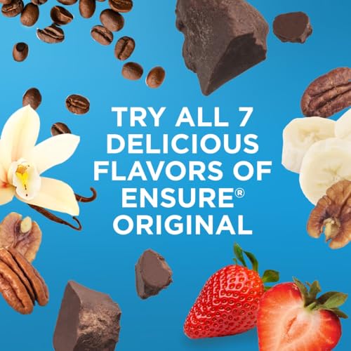 Ensure Original Milk Chocolate Nutrition Shake | Small Meal Replacement Shake | Ready To Drink | 9g Protein, 27 Vitamins and Minerals | 8 fl oz - 6 Pack