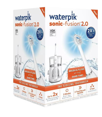 Waterpik Sonic-Fusion 2.0 Flossing Electric Toothbrush, White