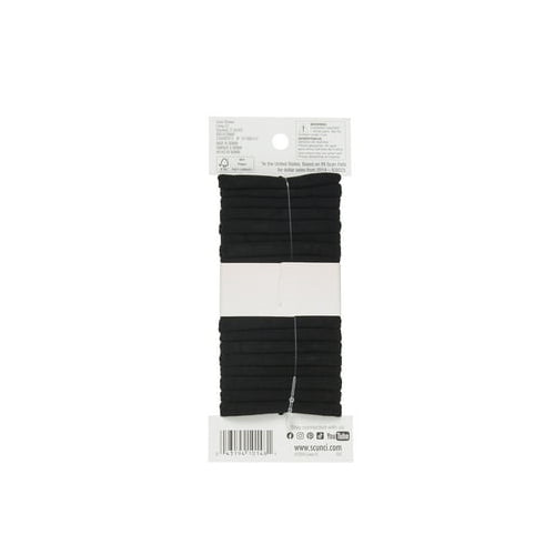 (2 pack) Scunci No Damage Hosiery Ponytail Hair Ties, Black, 20 Count