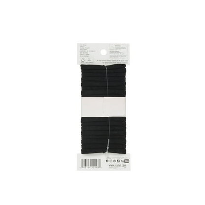 (2 pack) Scunci No Damage Hosiery Ponytail Hair Ties, Black, 20 Count