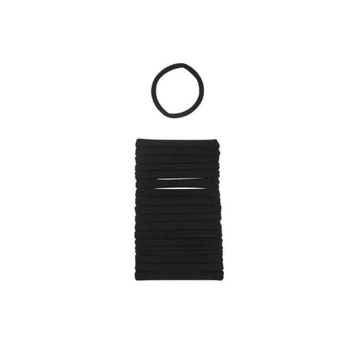 (2 pack) Scunci No Damage Hosiery Ponytail Hair Ties, Black, 20 Count