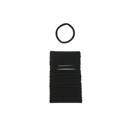 (2 pack) Scunci No Damage Hosiery Ponytail Hair Ties, Black, 20 Count