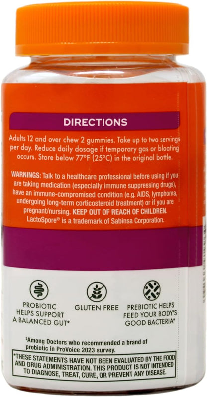 Align Digestive Health Prebiotic + Probiotic Gummies Fruit Flavored - 50 Ct
