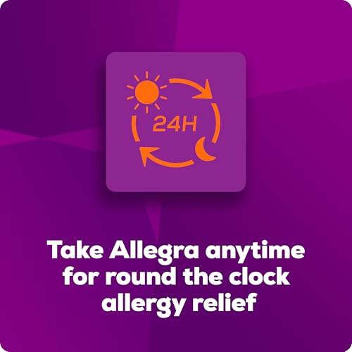 Allegra Adult 24-Hour Allergy Relief Gelcaps, Non-Drowsy Indoor and Outdoor Allergy Medicine, 180 mg Fexofenadine HCI Antihistamine Pill, 60-Count