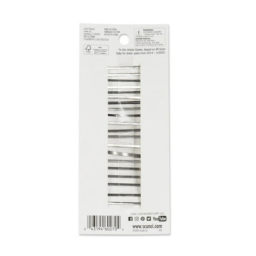 Scunci Pearl and Crystal Embellishment Bobby Pins, Silver, 20 Count