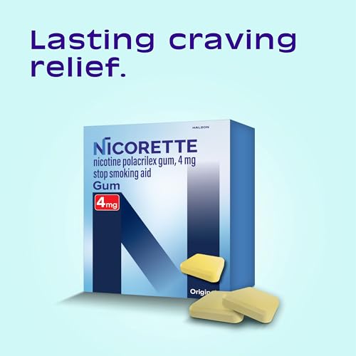 Nicorette Nicotine Gum to Help Stop Smoking, 4 mg, Original Stop Smoking Aid - 170 Count