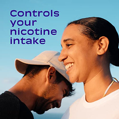Nicorette 4 mg Nicotine Gum to Help Quit Smoking with Behavioral Support Program - White Ice Mint Flavored Stop Smoking Aid, 20 Count