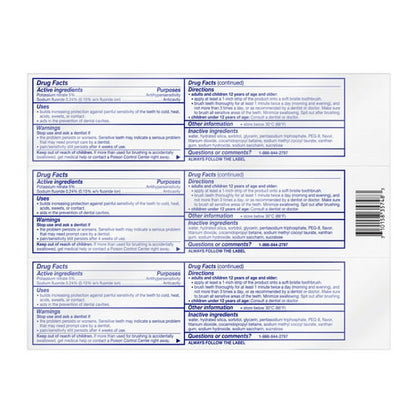 Sensodyne Extra Whitening Sensitive Toothpaste, Mint, 4 Oz, 3 Pack, for Adults