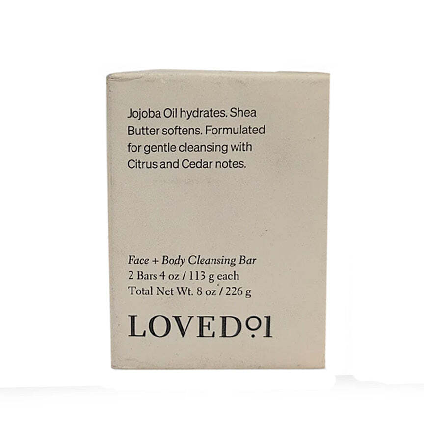 Lovedº1 Jojoba Oil Hydrates Face + Body Cleansing Bar #2 bars (6 Bars Total)
