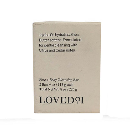 Lovedº1 Jojoba Oil Hydrates Face + Body Cleansing Bar #2 bars (6 Bars Total)