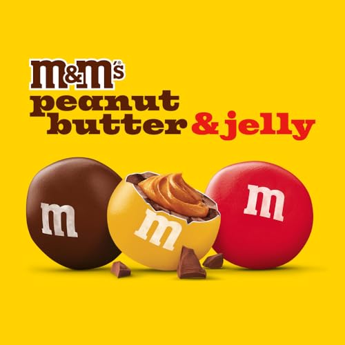 M&M’S Peanut Butter & Jelly Candy Bag, Single Size, 1.63 Oz Pack