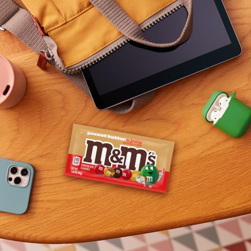 M&M’S Peanut Butter & Jelly Candy Bag, Single Size, 1.63 Oz Pack