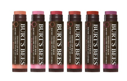 Burts Bees 100% Natural Tinted Lip Balm, Pink Blossom with Shea Butter & Botanical Waxes 1 Tube