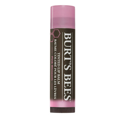 Burts Bees 100% Natural Tinted Lip Balm, Pink Blossom with Shea Butter & Botanical Waxes 1 Tube
