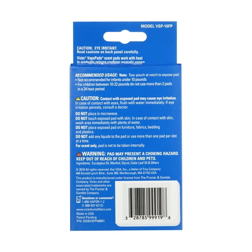 Vicks Scent Pad Replacements 12 Pack, VSP-19FP