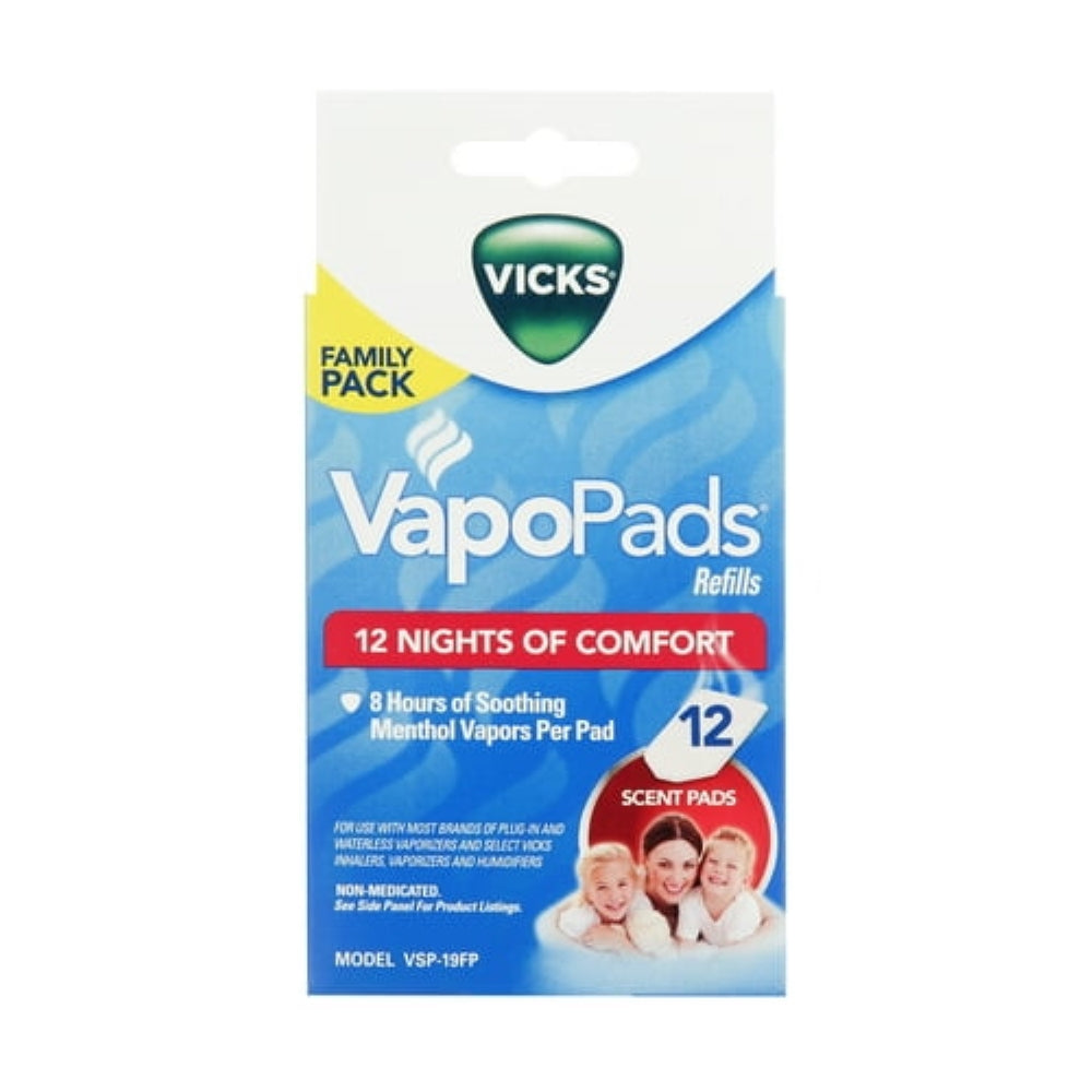 Vicks Scent Pad Replacements 12 Pack, VSP-19FP