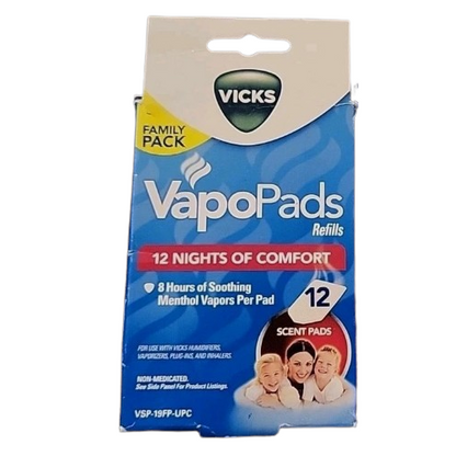 Vicks Scent Pad Replacements 12 Pack, VSP-19FP