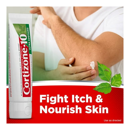 Cortizone-10 Ultra Moisturizing 1% Hydrocortisone Anti Itch Cream and Bug Bite Relief, Maximum Strength, 1 oz