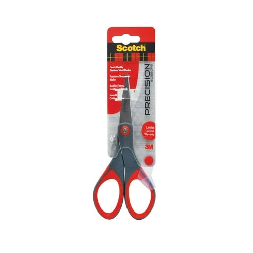 3M Scotch Precision Scissors with 6" Blades, Red