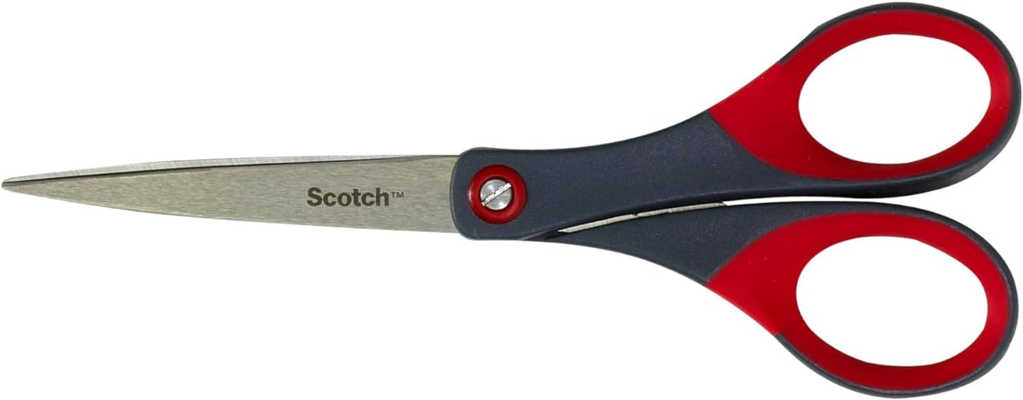 3M Scotch Precision Scissors with 6" Blades, Red
