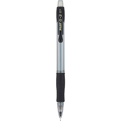 Pilot G2 Mechanical Pencils, 0.7mm HB Lead, Black/Clear Barrels, 8 Pack