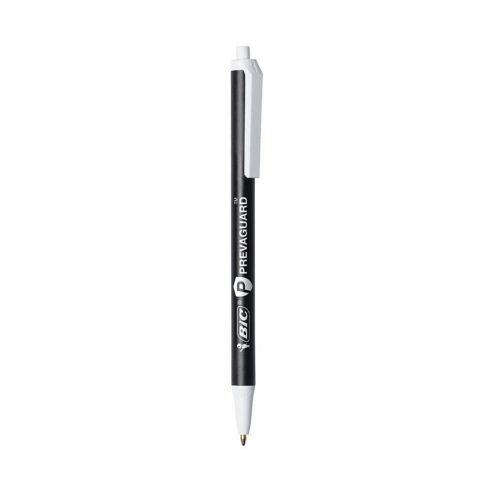 BIC PrevaGuard Antimicrobial Clic Stic Ballpoint Pen Retractable Black 5 Pack x 2
